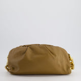 Bottega Veneta Brown Mud Chain Pouch Bag in Nappa Leather with Gold Hardware