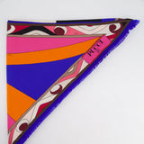 Emilio Pucci Multi-Coloured Silk Abstract Print Tie Top Size One Size