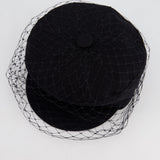 Christian Dior Black Dior Arty Cap with Veil RRP £560