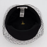 Christian Dior Black Dior Arty Cap with Veil RRP £560