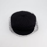 Christian Dior Black Dior Arty Cap with Veil RRP £560