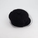 Christian Dior Black Dior Arty Cap with Veil RRP £560