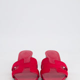 Hermès Ponyhair Oasis Sandal in Rose Fuchsia Size EU 39