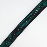 Christian Dior Green & Black Guitar Bag Strap with Logo and Antique Gold Hardware RRP £1050