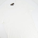 Loro Piana White T-Shirt with Logo Embroidery Detail Size IT 40 (UK 8) RRP £400