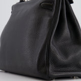 Hermès Kelly Retourne 32cm Bag in Black Togo Leather with Palladium Hardware