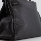 Hermès Kelly Retourne 32cm Bag in Black Togo Leather with Palladium Hardware