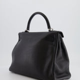 Hermès Kelly Retourne 32cm Bag in Black Togo Leather with Palladium Hardware