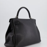 Hermès Kelly Retourne 32cm Bag in Black Togo Leather with Palladium Hardware