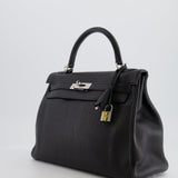 Hermès Kelly Retourne 32cm Bag in Black Togo Leather with Palladium Hardware