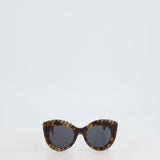 Fendi Brown Logo Cat Eye Oversized Sunglasses