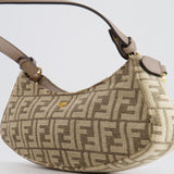 Fendi Brown O'Lock Swing FF Logo Shoulder Bag with Charms Details