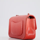 Chanel Pink Ombre Mini Rectangular Bag in Python with Silver Pink Hardware