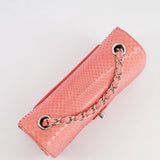 Chanel Pink Ombre Mini Rectangular Bag in Python with Silver Pink Hardware