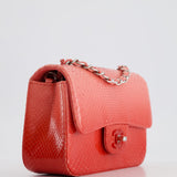 Chanel Pink Ombre Mini Rectangular Bag in Python with Silver Pink Hardware