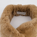 Yves Salomon Brown Fur Headband Size O/S RRP £175