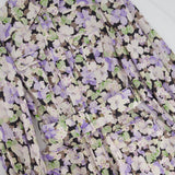 Zimmermann Purple Floral Long Sleeve Midi Dress with Belt Detail Size 0 (UK 6)