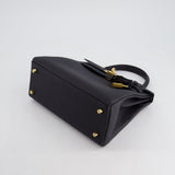 Hermès Kelly 25cm Retourne Bag in Noir Togo Leather and Gold Hardware