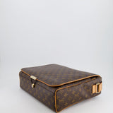 Louis Vuitton Brown Monogram Messenger Bag with Canvas Strap and Gold Hardware RRP £1,720