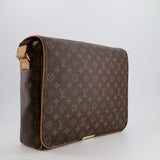 Louis Vuitton Brown Monogram Messenger Bag with Canvas Strap and Gold Hardware RRP £1,720