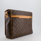 Louis Vuitton Brown Monogram Messenger Bag with Canvas Strap and Gold Hardware RRP £1,720