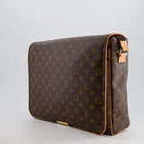 Louis Vuitton Brown Monogram Messenger Bag with Canvas Strap and Gold Hardware RRP £1,720