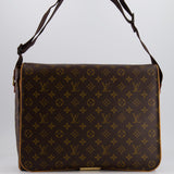 Louis Vuitton Brown Monogram Messenger Bag with Canvas Strap and Gold Hardware RRP £1,720