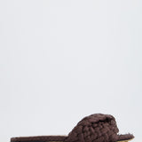 Bottega Veneta Brown Raffia Lido Slides Size EU 37.5