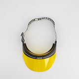 Christian Dior Club Yellow & Black Translucent Visor With Elasticated J'Adior Logo Strap