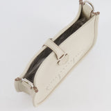 Hermès Mini Evelyne Bag in Beton Clemence Leather with Palladium Hardware