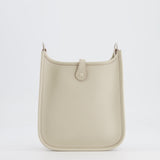 Hermès Mini Evelyne Bag in Beton Clemence Leather with Palladium Hardware