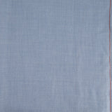 Loro Piana Wool Baby Blue Shawl Scarf with Red Stitch Detail