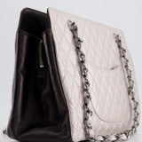 Chanel Silver and Black Reissue GST Tote Bag with Silver Hardware