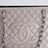 Chanel Silver and Black Reissue GST Tote Bag with Silver Hardware