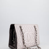 Chanel Silver and Black Reissue GST Tote Bag with Silver Hardware