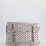 Chanel Silver and Black Reissue GST Tote Bag with Silver Hardware