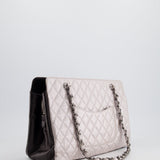 Chanel Silver and Black Reissue GST Tote Bag with Silver Hardware