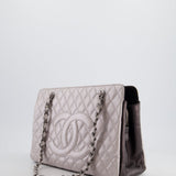 Chanel Silver and Black Reissue GST Tote Bag with Silver Hardware