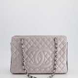 Chanel Silver and Black Reissue GST Tote Bag with Silver Hardware