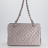 Chanel Silver and Black Reissue GST Tote Bag with Silver Hardware