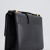 Christian Dior Black 30 Montaigne Medium Flap Bag in Calfskin Leather with Gold Hardware RRP £3000