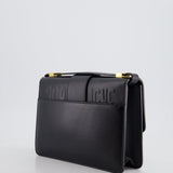 Christian Dior Black 30 Montaigne Medium Flap Bag in Calfskin Leather with Gold Hardware RRP £3000