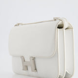 Hermès Constance Elan in White Epsom Leather with Palladium Hardware