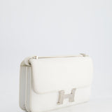 Hermès Constance Elan in White Epsom Leather with Palladium Hardware