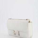 Hermès Constance Elan in White Epsom Leather with Palladium Hardware