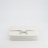 Hermès Constance Elan in White Epsom Leather with Palladium Hardware