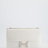 Hermès Constance Elan in White Epsom Leather with Palladium Hardware