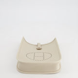 Hermès Mini Evelyne Bag in Beton Clemence Leather with Gold Hardware