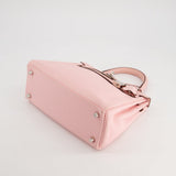 Hermès Kelly Bag 25cm Retourne in Rose Sakura Swift Leather with Palladium Hardware