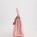 Hermès Kelly Bag 25cm Retourne in Rose Sakura Swift Leather with Palladium Hardware